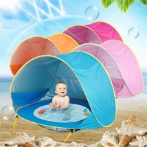 Tent Toys Pop Up Outdoor Baby Beach Tent Beach Shade UV Protection Sun Shelter - £13.07 GBP+