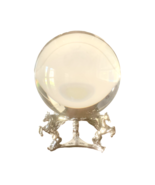 5in Amlong Crystal Ball Sphere for Feng Shui, Meditation, + Silver Pegas... - £54.82 GBP