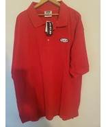 NWT 2000s Y2K Lee Sport Mens XL Polo Shirt Short Sleeve  01.01.00 GEAR red - $26.91 CAD