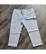 New NWT Terra &amp; Sky Womens Plus Size 26W Straight Leg White Jean High Rise - €16,94 EUR