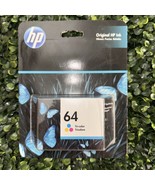 NEW HP 64 Tri-Color Ink Cartridge N9J89AN Original Genuine OEM Exp 7/23 - $20.82 CAD