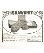 Shaw Stocking Co Shawknit Socks 1899 Advertisement Victorian Foot Fashio... - $27.40 CAD