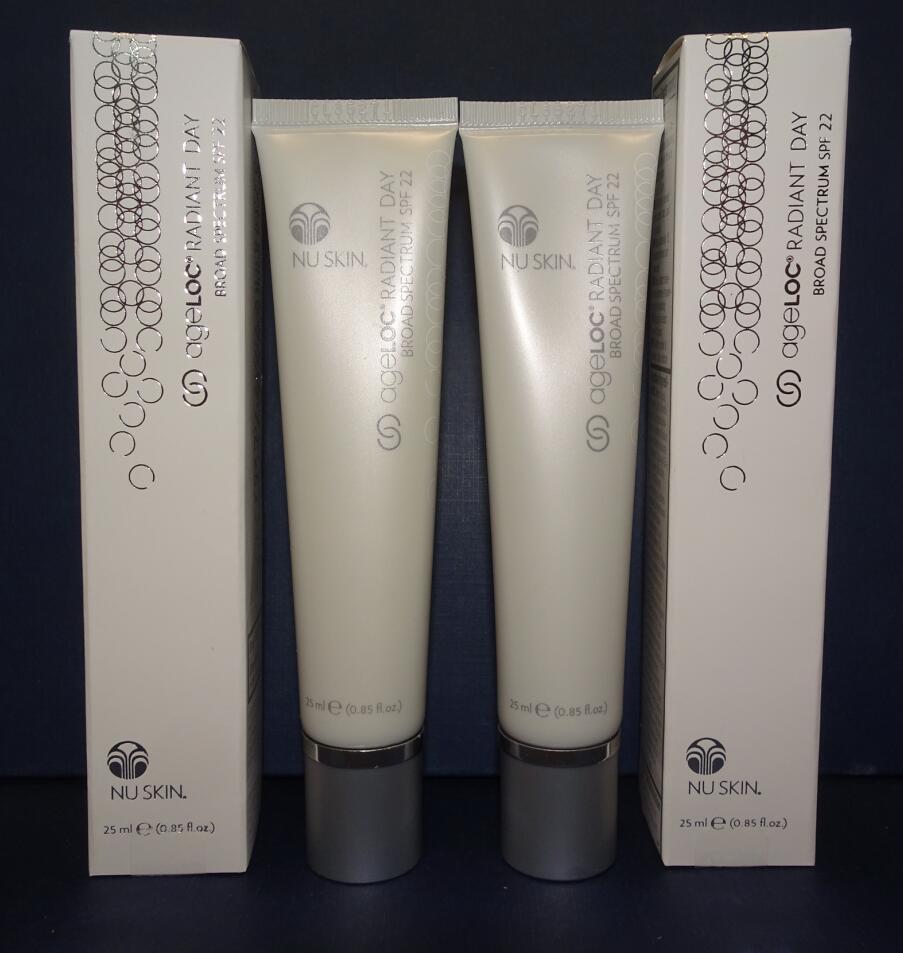 Two pack: Nu Skin Nuskin ageLOC Radiant Day SPF 22 25ml 0.85oz SEALED IN BOX x2 - $110.00