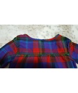 Baby Gap Plaid Peplum Toddler Girls Top Size XS ( 4-5 years) Blue Red Pu... - $11.87