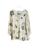 Figueroa &amp; Flower Embroidered Floral Peasant Tunic Blouse, Size XL/18W - $328.15 MXN