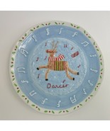 Department 56/Dept 56 Reindeer Dancer Salad Plate 7 3/4&quot; New NWT Blue - $21.77 CAD