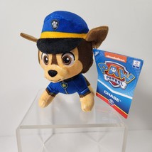 Paw Patrol CHASE 4.5&quot; Mini Plush Figure Dog Spin Master Nickelodeon Blue Police - £10.97 GBP