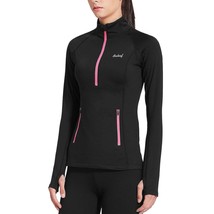 BALEAF Women's Thermal Fleece Half Zip Thumbholes Long Sleeve Running Gear Pullo - £54.54 GBP