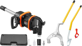 3160 Ft-Lbs High Pneumatic Impact &amp; Mophorn Steel Tire Mount Demount Too... - $386.43