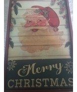Merry Christmas Wall Sign Antique looking 8.5 X 12.5 upc 719283430656 - £31.04 GBP