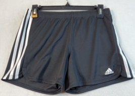 adidas Shorts Youth Size Large Black 100% Polyester Elastic Waist Logo P... - £9.50 GBP