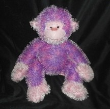 15&quot; Russ Berrie Trembles Purple Monkey Moves W/ Sound Stuffed Animal Plush Toy - £14.16 GBP