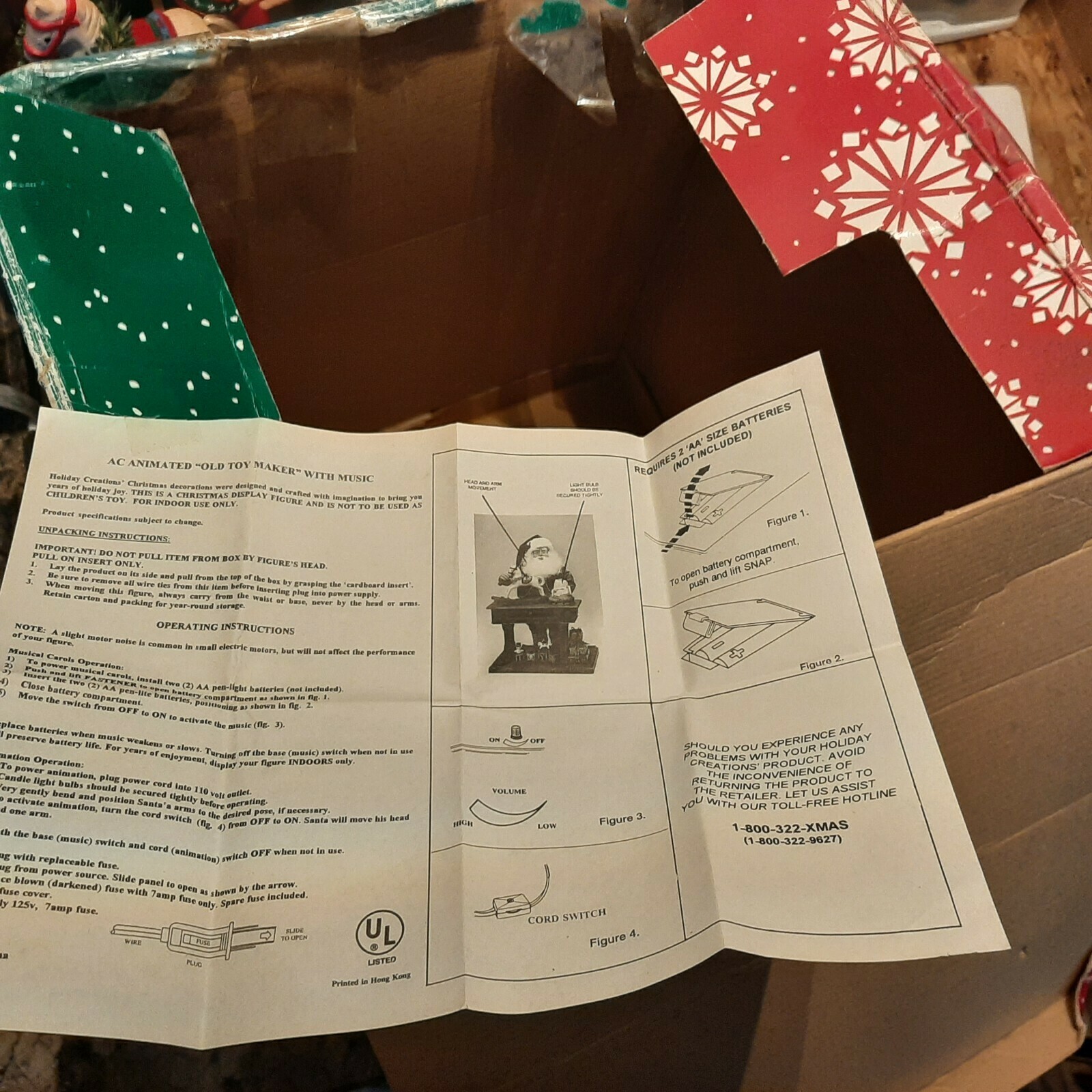 Santa Old Toy Maker Workshop by Holiday Creations animatronic/music box working Item image 11