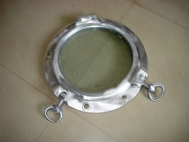 Aluminum Ships Porthole Mirror Round Nautical Wall Decor 15&#39;&#39; Inch - £273.89 GBP