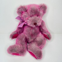 Luv Ums Pink Teddy Bear Stuffed Animal Russ Berrie Love Valentines Plush 12&quot; - £11.00 GBP