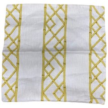 Bamboo Lattice Design Indoor Outdoor Thick MCM Throw Pillow Cover Case 19”x20” - £30.05 GBP