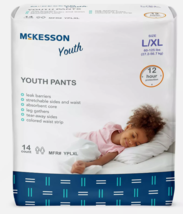 McKesson Youth Youth Absorbent Underwear Large / X-Large 60 to 125 lbs. ... - $19.79