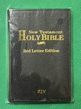 Holy Bible Miniature Pocket Bible New Testament KJV Black Cover Paperback 4.5&quot; - £2.31 GBP