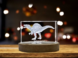 LED Base included | Spinosaurus Dinosaur 3D Engraved Crystal 3D Engraved Crystal - £31.96 GBP+