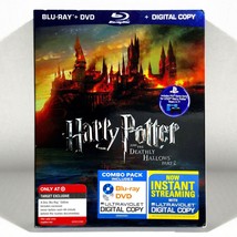 Harry Potter and the Deathly Hallows Pt. 2 (4-Disc Blu-ray/DVD) NEW ! w/ Slip ! - £4.82 GBP