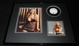 Willa Ford Framed 16x20 Willa Was Here CD &amp; Lingerie Photo Display - $79.19