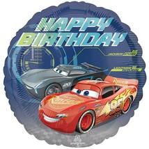 Disney Cars Happy Birthday Foil Mylar Balloon 1 Per Package Party Supplies - $3.25