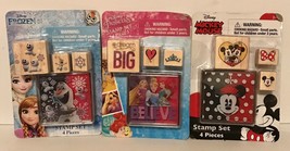 Disney Frozen Olaf / Princess / Mickey Minnie Stamp Craft Set - Party Favors! - £2.31 GBP