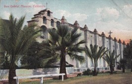 San Gabriel Mission California CA Postcard 1909 Riverside Kingfisher OK - £2.38 GBP