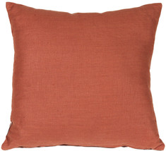 Tuscany Linen Sienna Throw Pillow 17x17, Complete with Pillow Insert - £29.33 GBP