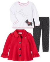 Kids Headquarters Toddler Girls 3-Pc Collared Set, Size 2T - £18.96 GBP