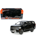 2025 Chevrolet Tahoe Z71 1/24 Scale Diecast Model by MotorMax - BLACK w/... - $54.36 CAD