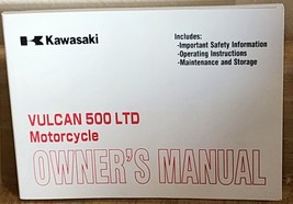 Kawasaki Vulcan 500 LTD Motorcycle Owners Manual EN500C6F Part Number 99... - £11.18 GBP