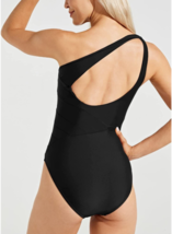 Willit Swimsuit One Piece One Shoulder Black Large Swimwear Asymmetric Bathing - £15.06 GBP