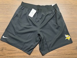 Minnesota Vikings Men&#39;s Standard Fit Black NFL Football Shorts - Nike - 2XL NWT - £23.59 GBP