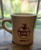 Penny’s Diner Coffee Mug Cup Hearne, Texas Ceramic Restaurant M Ware 10 oz - £23.60 GBP