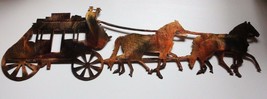 Old West Stagecoach Metal Wall Decor  20&quot; x 6 1/2&quot; - £36.43 GBP