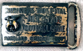 Shriners Hospital All Star Football Game Portland Oregon 1954 Belt Buckl... - £23.90 GBP