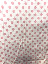Vintage Cotton Dress FABRIC 1930s 1940s Pink Polka Dot Beautiful Retro 4... - $90.36