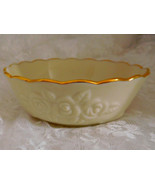 Lenox China - 4 1/2&quot; x 1 3/4&quot; Bowl with Roses Trimmed in Gold - Beautiful! - £7.67 GBP