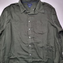 Croft And Barrow Easy Care Long Sleeve Button Down Shirt Mens Sz XL Solid Green - £6.99 GBP
