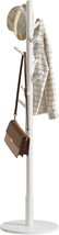 Ibuyke Coat Rack Stand, Freestanding Coat Tree With Solid Round Base And 8, 114 - $44.99