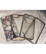 Lot Of 4  Apple iPhone 7 Plus/8 Plus Cases. Clear,  Gold , Gently Used T... - $7.19