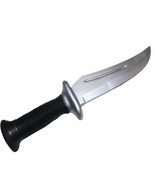 Funny Joke Gag Fake Realistic Trick Rubber Dagger Knife Zombie Hunter LA... - £11.53 GBP