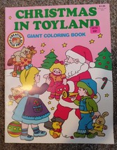 Creative Child Press Giant Coloring Book Christmas In Toyland 1987 Vintage - £3.99 GBP