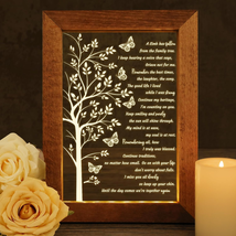 Sympathy Gift LED Lighted Acrylic Plaque Frame - Light up Memorial Pictu... - £25.27 GBP
