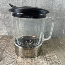 Oster Oval Glass Blender Pitcher W/ Lid 7 Cup -Used Part For Model DGB00... - £22.51 GBP