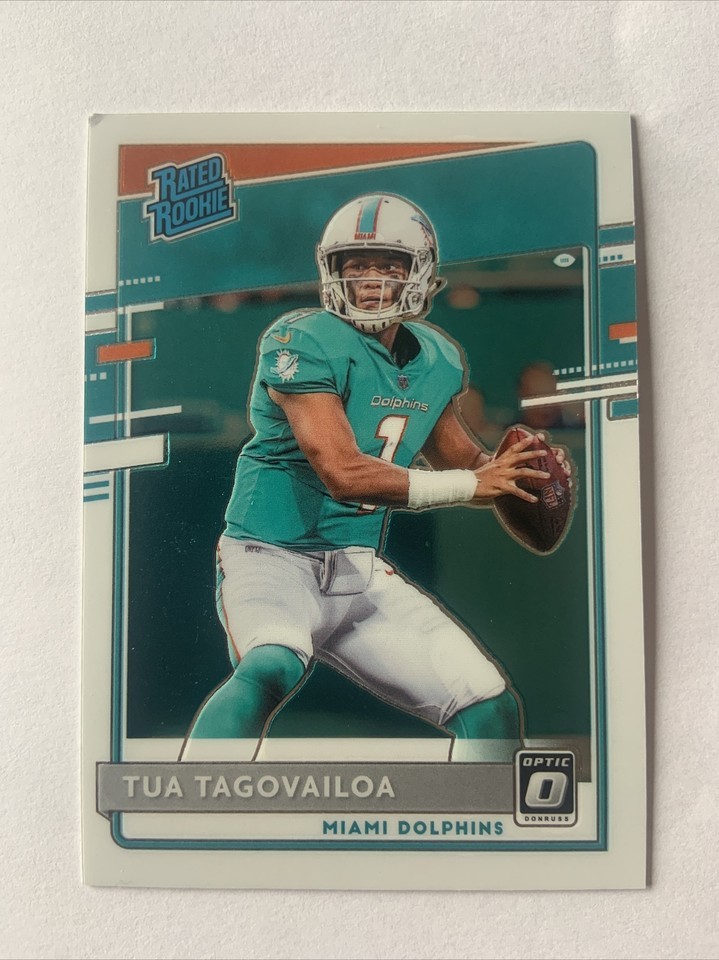 2020 Panini Optic Tua Tagovailoa Rated Rookie #152 Miami Dolphins Read D... - $9.89