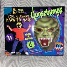 VTG 1996 Goosebumps Voice Changing Glow In The Dark Haunted Mask Toy For... - $193.05