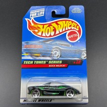 Hot Wheels Buick Wildcat Sports Car Black Green Graphics Tech Tones 1/64... - $7.94