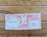 US Stamp Post Meter Cutout Hazleton PA 1965 - $1.89